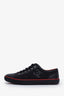 Pre-loved Chanel™ Black/Red Nylon/Leather Quilted Sneakers Size 38