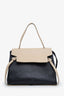 Celine Black/Cream Leather Logo Belt Bag
