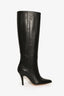 Maison Margiela MM6 Black Leather Knee High Boots Size 37