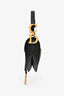 Christian Dior 2023 Black Leather Mini Saddle Bag