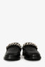 Givenchy Black Leather Chain Slippers Size 41