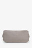 Gucci Grey Pebbled Leather Large Bamboo Daily Top Handle Bag with Strap