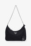 Prada Black Re-Nylon Re-Edition 2005 Crossbody Bag with Strap and Pouch