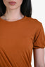 Rick Owens SS 2024 Clay Cotton 'Temple' Gathered T-Shirt Size S