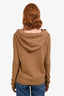 Nili Lotan Brown Cotton 'Janie' Hoodie Size XS