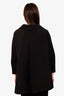 Balenciaga Black Cotton Silk Oversized Jacket Size 36