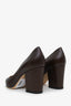 Sergio Rossi Brown Leather Slingback Pumps Size 39