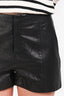Rag & Bone Black Lambskin Leather High Waisted Shorts Size 8