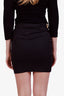 Gucci Black Cotton Bamboo Belted Skirt Size 36