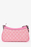 Gucci Palace Pink GG Monogram Canvas Half Moon Bag