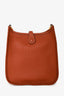 Hermès Copper Clemence Leather Evelyne TPM Crossbody