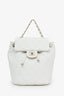 Pre-loved Chanel™ White Caviar Quilted Mini Urban Spirit Backpack