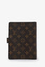 Louis Vuitton Brown Monogram Agenda Cover With Initial