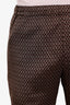 Dries Van Noten Black Patterned Trousers Size 46 Men's