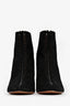 Alaïa Black Perforated Suede Ankle Boots Size 36