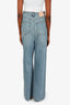 Loewe Blue High Rise Wide Leg Customized Jeans Size 38