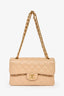 Pre-loved Chanel™ 2025 Beige Caviar Small Double Flap Shoulder Bag