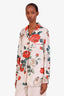 Dolce & Gabbana Floral Printed Silk Button Up Shirt Size 44