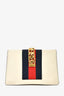 Gucci Cream Leather Mini Sylvie Chain Shoulder Bag