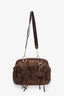 Miu Miu Brown Leather Doctor Top Handle Bag With Strap