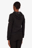 Moncler Black Cotton Zip Down Hoodie Size XS