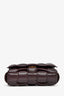 Bottega Veneta Burgundy Leather Intrecciato Padded Cassette Crossbody