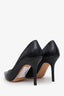 Jimmy Choo Black Leather Heels Size 37.5
