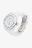 Pre-loved Chanel™ White Ceramic J12 37mm Diamond Dial Watch