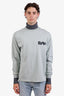 Louis Vuitton Green Cotton Long Sleeve Shirt with Sweater Neck Size M Mens