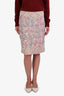 Pre-loved Chanel™ 2013 Short Sleeve Runway Pink/Multi Tweed Fantasy Skirt Size 42