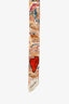 Christian Dior Beige/Multicolour Silk Love Graffiti Twilly