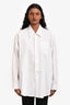 R13 White Cotton Button Down Oversized Shirt Size XS