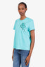 Hermès Blue "Ferronnerie" Printed Straight T-shirt Size 40
