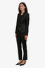 Dolce & Gabbana Black/Leopard Print Lining Blazer and Pants Suit Set (Size 40)