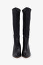 IRO Black Leather Knee High Boots Size 39