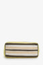 Miu Miu 2025 Limone Natural Raffia Crochet Stripe Tundra Tote Bag