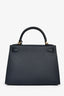 Hermès 2019 Navy Blue Epsom Leather Sellier Kelly 28 GHW