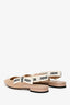 Christian Dior Beige Technical Fabric J'Adior Slingback Flat Size 35