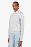 Sporty & Rich Grey Logo Print Hoodie Size XS