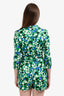 Diane von Furstenberg Green Floral Wrap Romper Size 4