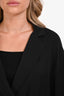 Vionnet Black Silk Buttoned Blazer Style Blouse Size 44