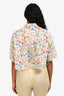 R13 Multicolour Floral Print Cropped Shirt Size S