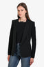 Sportmax Code Black Knit Sleeve Open Front Blazer Estimated Size S
