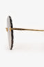 Chloe Brown Wavy Round 142S Sunglasses