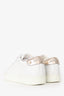 Jimmy Choo White Leather Sneakers Size 36.5