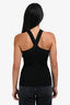 Anine Bing Black Jersey Ribbed Halter Top Size XS