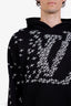 Louis Vuitton Black Cotton Graphic Logo Hoodie Size M
