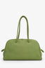 Jacquemus Green Leather La Croisière “The Turismo” Bowling Bag