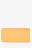 Loro Piana Yellow Leather Soft Cluisee Top Handle with Strap