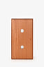 Hermès Brown/Green Wooden Pleiade Tissue Box, Small Model